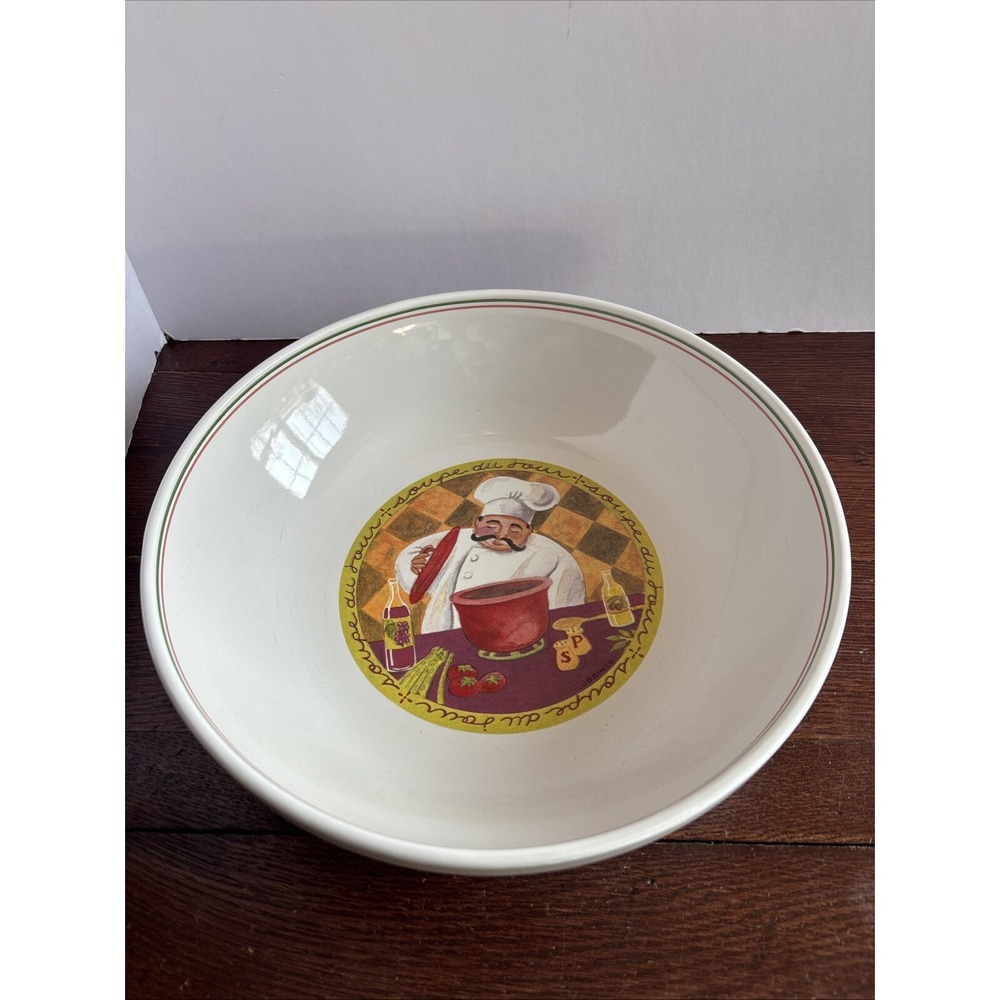 Certified International China Jennifer Brinley Serving Bowl 12.5" Cooking Chef